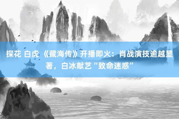 探花 白虎 《藏海传》开播即火：肖战演技逾越显著，白冰献艺“致命迷惑”