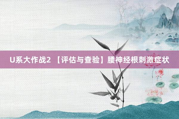 U系大作战2 【评估与查验】腰神经根刺激症状